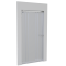 Aluminum construction protection door | installation dimension width: 942 - 1186 mm, | passage: 810 x 1920 mm
